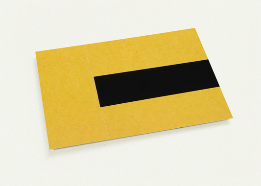 Black and Yellow from the series Line Form Color By Ellsworth Kelly Pack of 10 Post Cards | Ellsworth Kelly Post Cards | A6 (10.5 x 14.8 cm) - 4.1 x 5.8 inches
