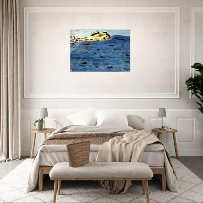 Blue Bay and Dunes - 1961 - Milton Avery Acrylic Print - 70x100 cm / 28x40″ inches