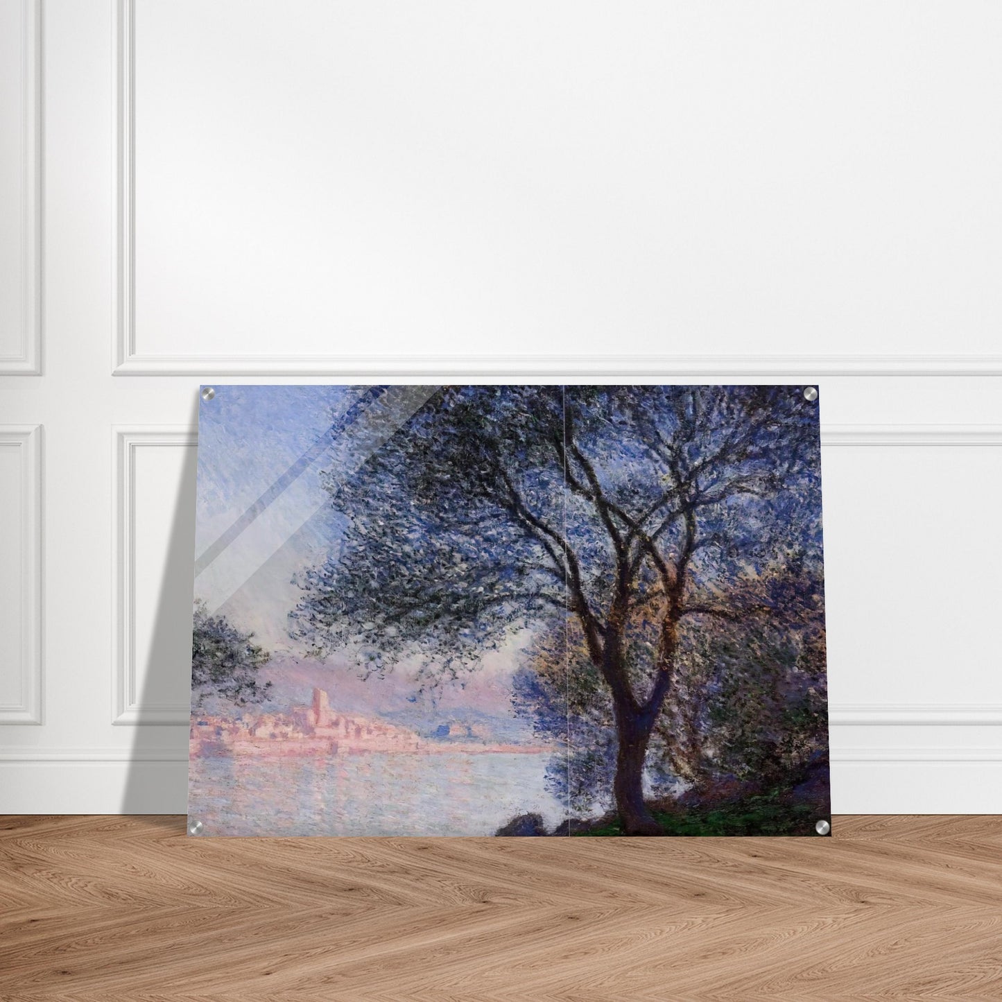 Antibes Seen from the Salis Gardens 02 - claude monet Acrylic Print - 70x100 cm / 28x40″ inches | claude monet Wall Art | claude monet Prints