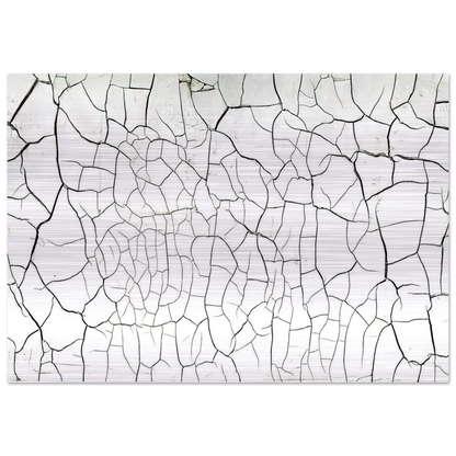 White Cretto - 1975 - Alberto Burri Brushed Aluminum Print - 70x100 cm / 28x40 inches | Alberto Burri Aluminum Print | Alberto Burri Prints