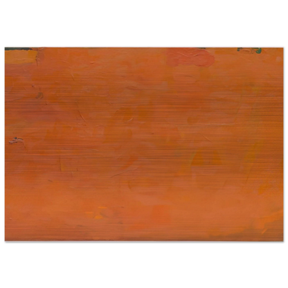 Untitled Orange Painting - Robert Ryman Brushed Aluminum Print - 70x100 cm / 28x40 inches | Robert Ryman Aluminum Print | Robert Ryman Prints