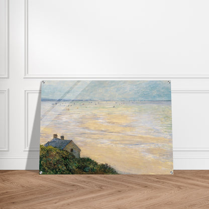 The Hut at Trouville, Low Tide - claude monet Acrylic Print - 70x100 cm / 28x40″ inches | claude monet Wall Art | claude monet Prints