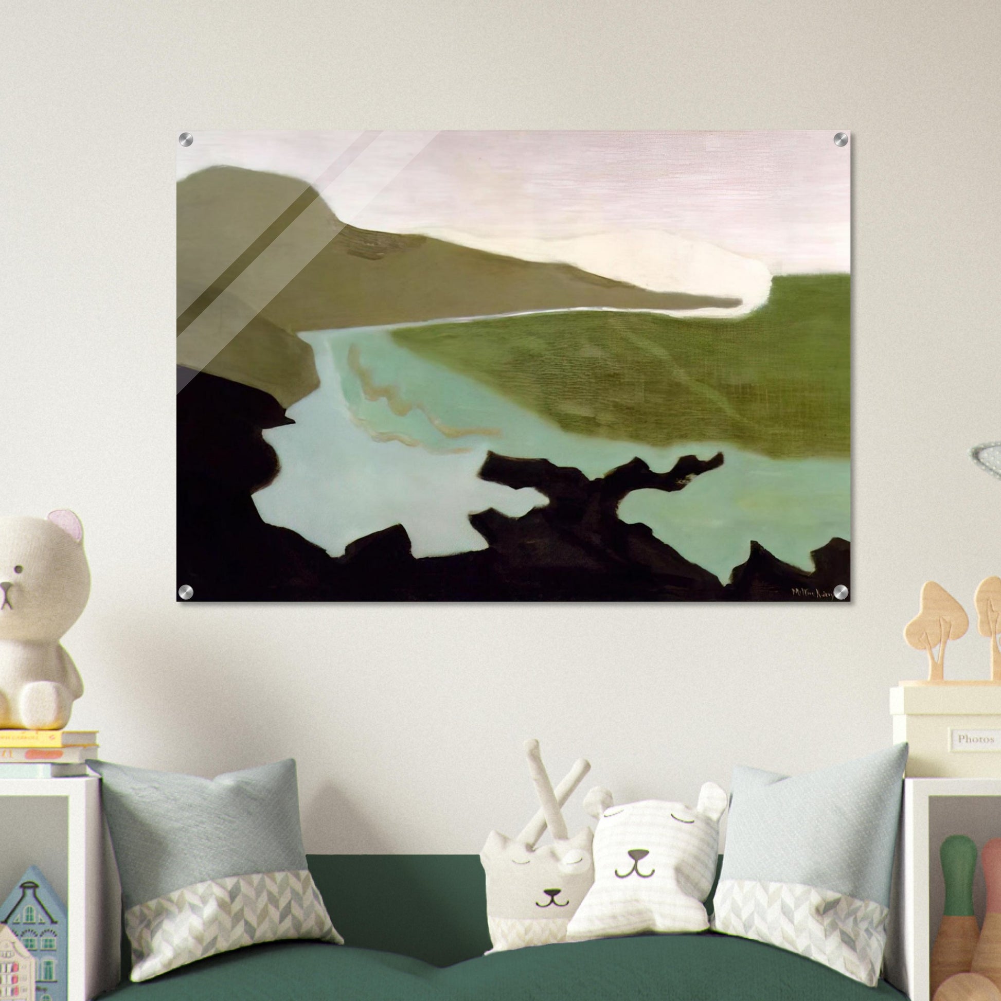 Green Sea - 1954 - Milton Avery Acrylic Print - 70x100 cm / 28x40″ inches | Milton Avery Wall Art | Milton Avery Prints