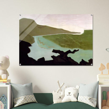 Green Sea - 1954 - Milton Avery Acrylic Print - 70x100 cm / 28x40″ inches | Milton Avery Wall Art | Milton Avery Prints