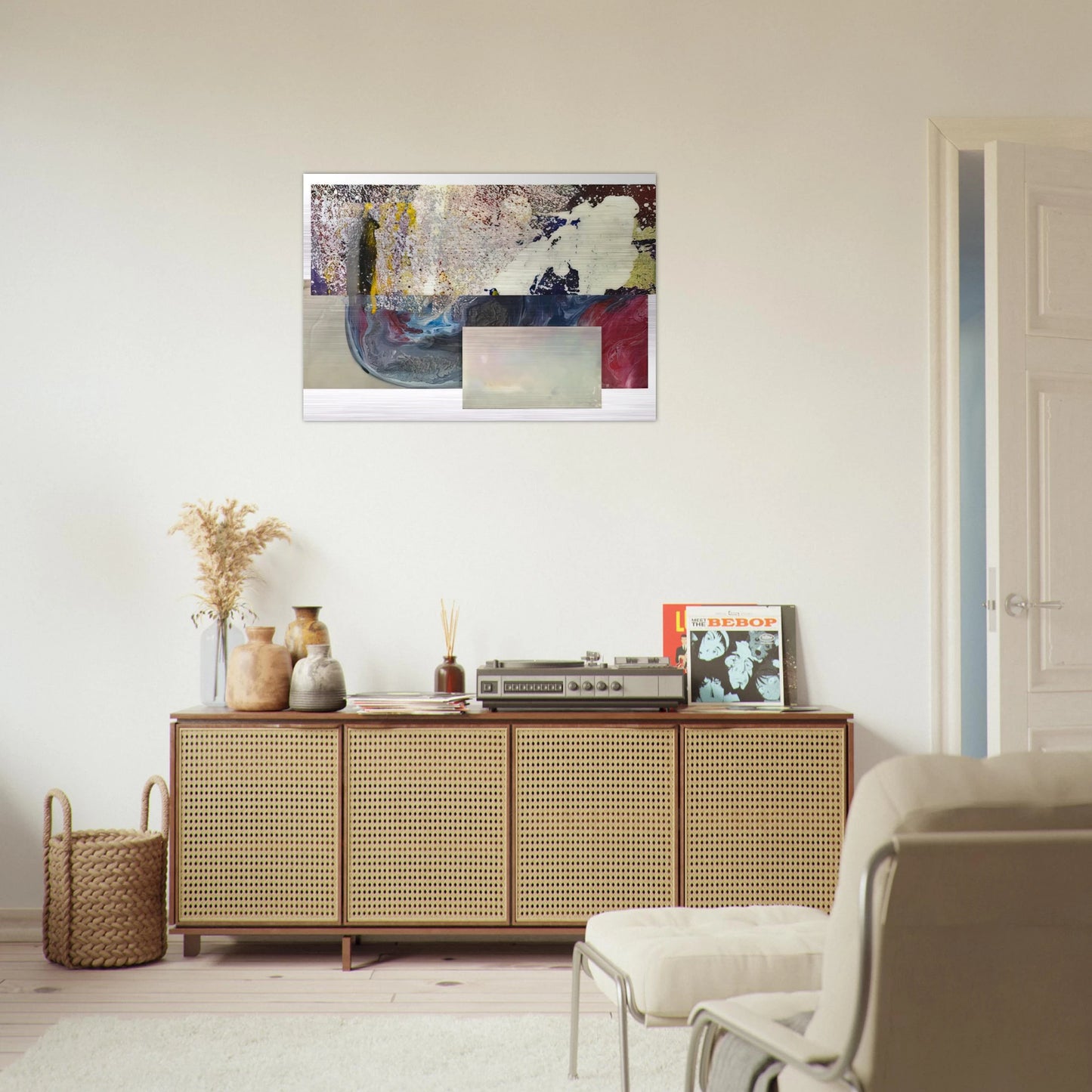 Newly Little - Sam Gilliam Brushed Aluminum Print - 70x100 cm / 28x40 inches | Sam Gilliam Aluminum Print | Sam Gilliam Prints