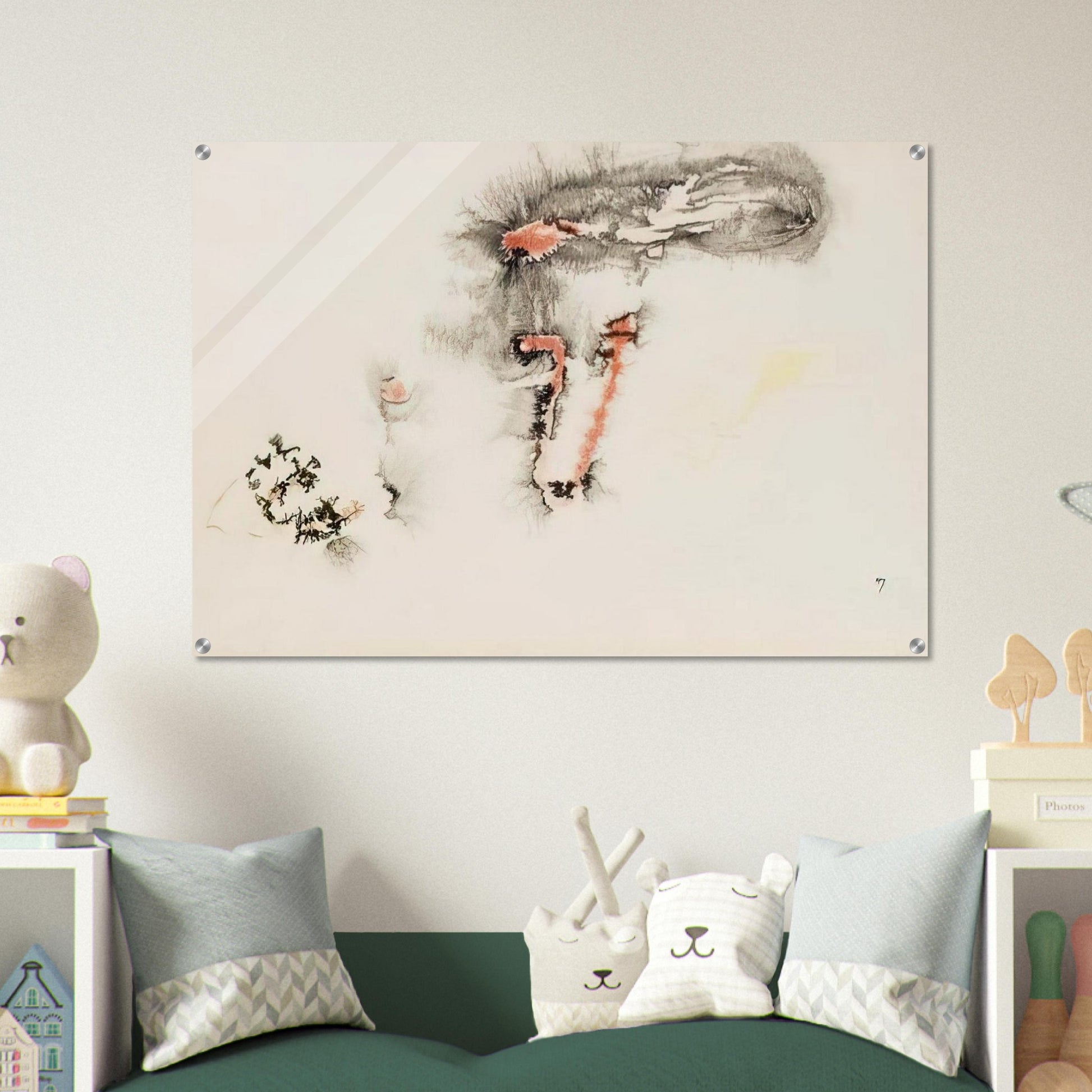 UNTITLED - Henri Michaux Acrylic Print - 70x100 cm / 28x40″ inches