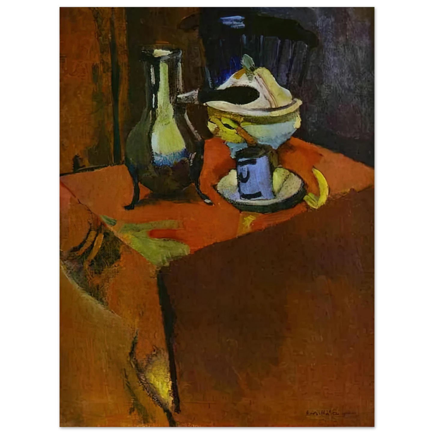 Henri Matisse - DISHES ON A TABLE 1900  75x100 cm / 30x40inches Fine Art Poster