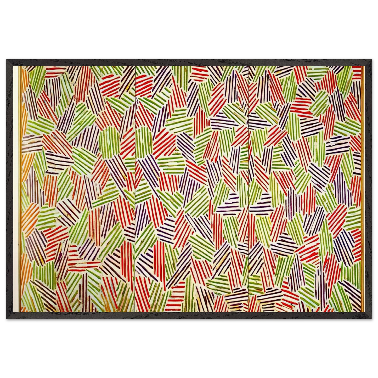 SCENT - Jasper Johns 70x100 cm / 28x40 inches Framed Art Print – Black Wooden Frame