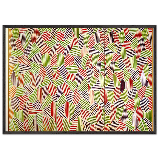 SCENT - Jasper Johns 70x100 cm / 28x40 inches Framed Art Print – Black Wooden Frame