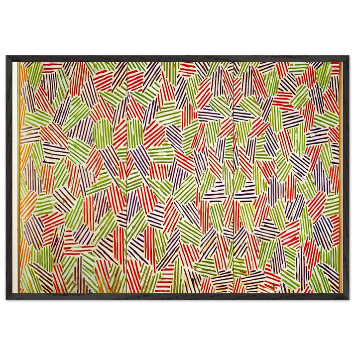 SCENT - Jasper Johns 70x100 cm / 28x40 inches Framed Art Print – Black Wooden Frame