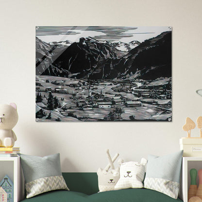 Hinterstein - Expressionism - Konrad Zuse Acrylic Print - 70x100 cm / 28x40″ inches | Konrad Zuse Wall Art | Konrad Zuse Prints