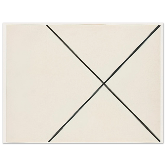 Ellsworth Kelly - Diagonal Lines  75x100 cm / 30x40inches Fine Art Poster