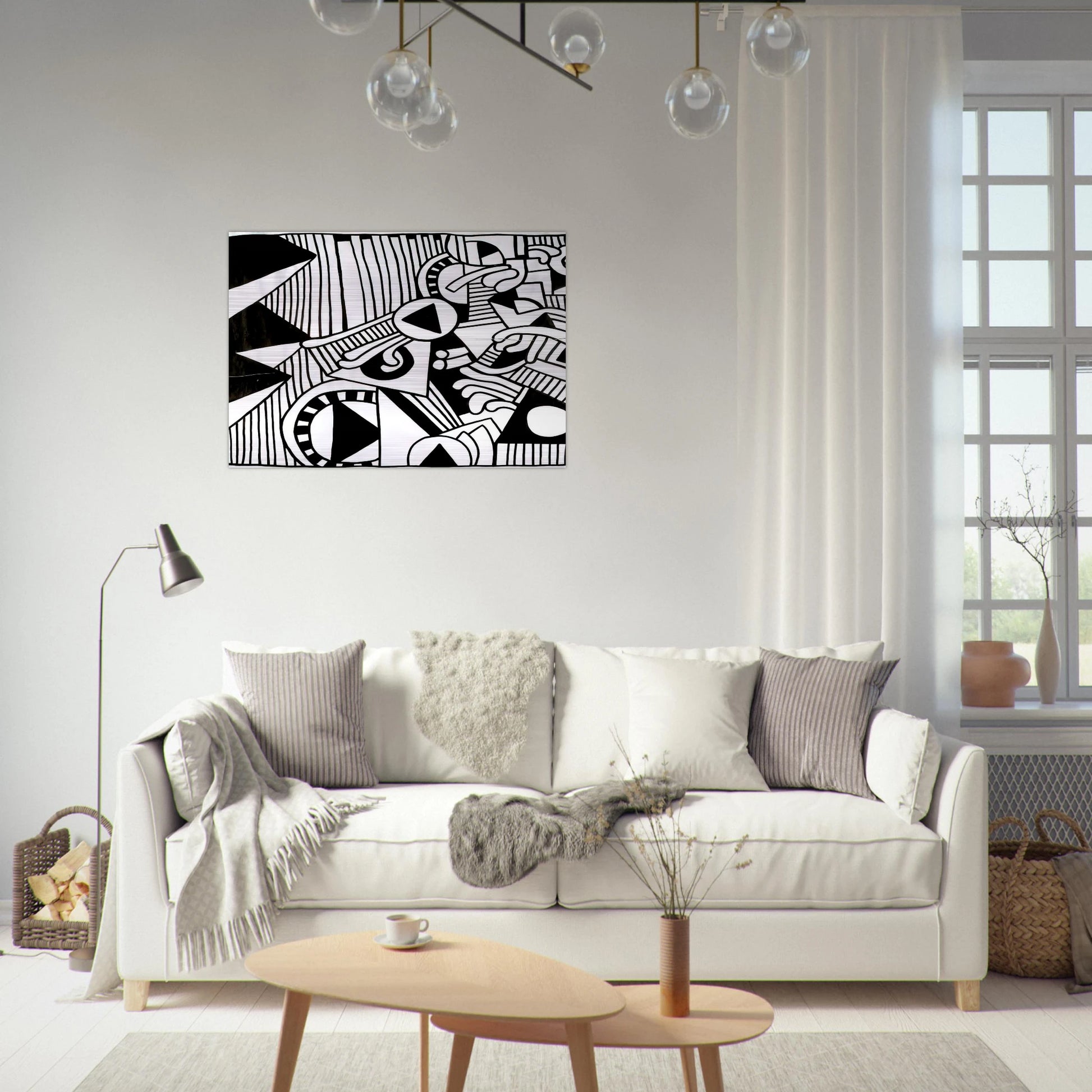 UNTITLED 1978 1 - Keith Haring Brushed Aluminum Print - 70x100 cm / 28x40 inches | Keith Haring Aluminum Print | Keith Haring Prints