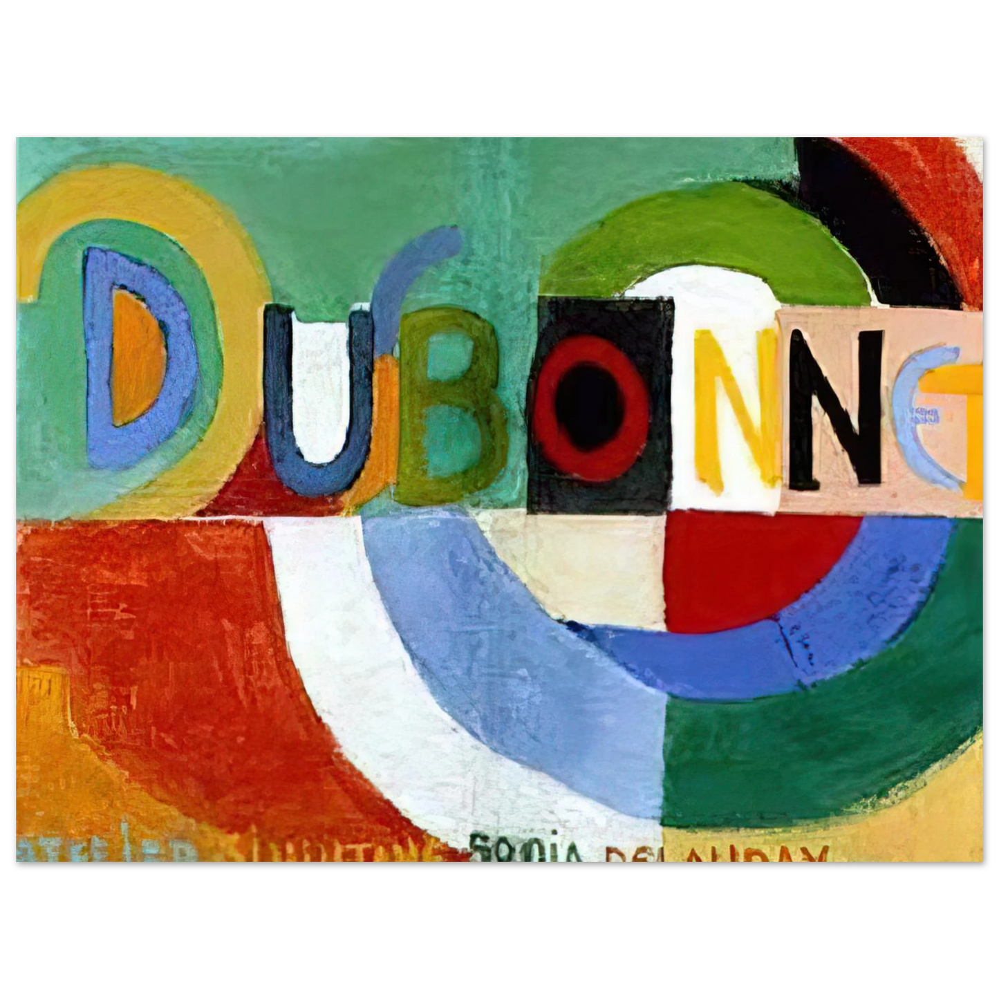 Sonia Delaunay - DUBONNET  75x100 cm / 30x40inches Fine Art Poster