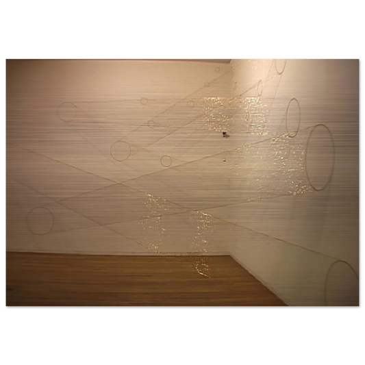 Web #1 B - 2002 - Lygia Pape Brushed Aluminum Print - 70x100 cm / 28x40 inches | Lygia Pape Aluminum Print | Lygia Pape Prints