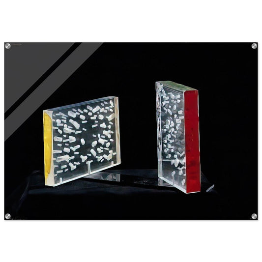 Sospensioni Colorate - 1955 - Piero Dorazio Acrylic Print - 70x100 cm / 28x40″ inches | Piero Dorazio Wall Art | Piero Dorazio Prints