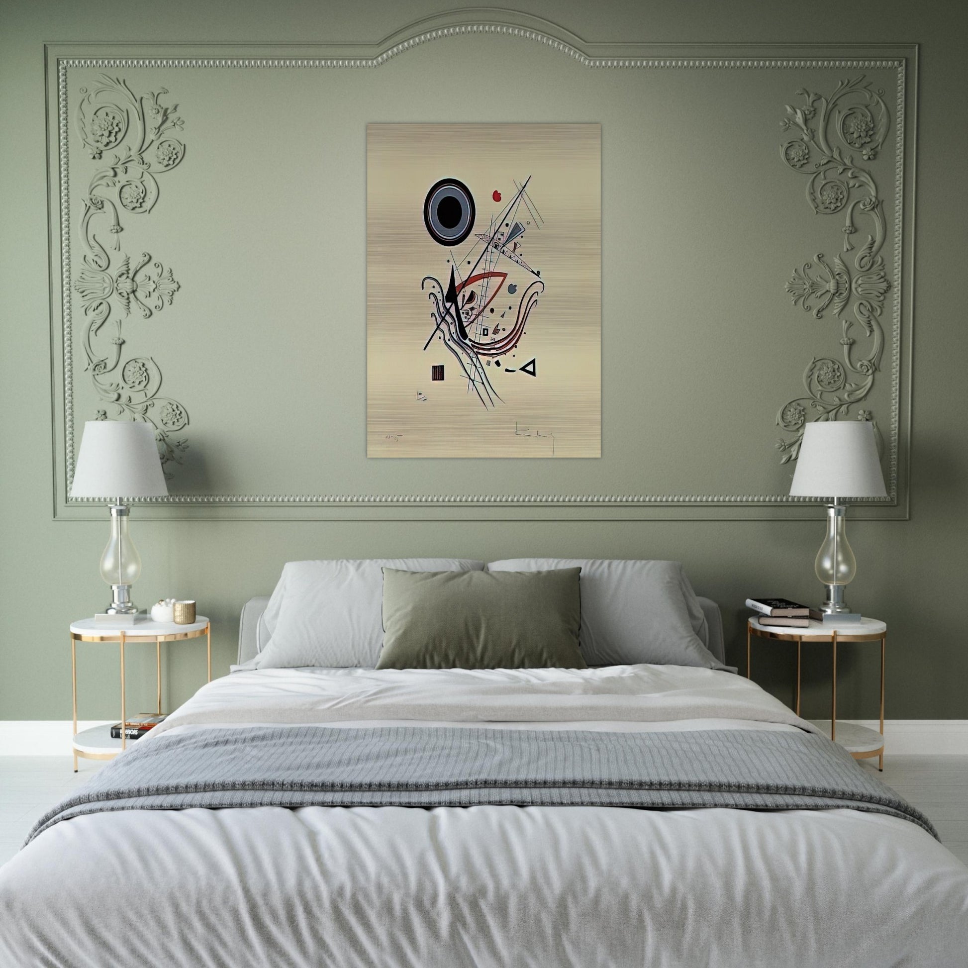 BLUE 1922 - Wassily Kandinsky Brushed Aluminum Print - 70x100 cm / 28x40 inches | Wassily Kandinsky Aluminum Print | Wassily Kandinsky Prints