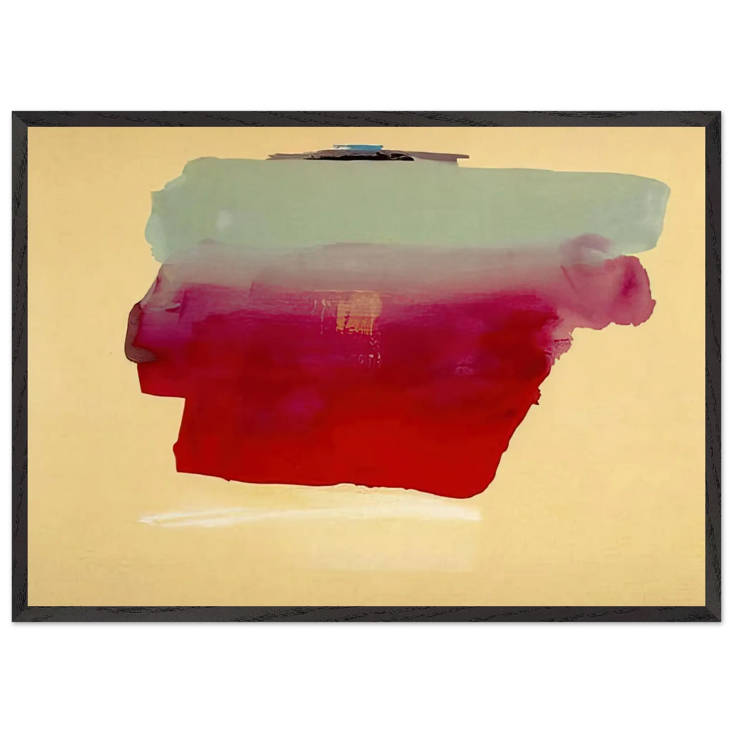Helen Frankenthaler - Robinson s Wrap - 1974 Wall art - 30x40 cm / 12x16 Inches - Premium Wooden Framed Poster With Fine Art Paper - White frame