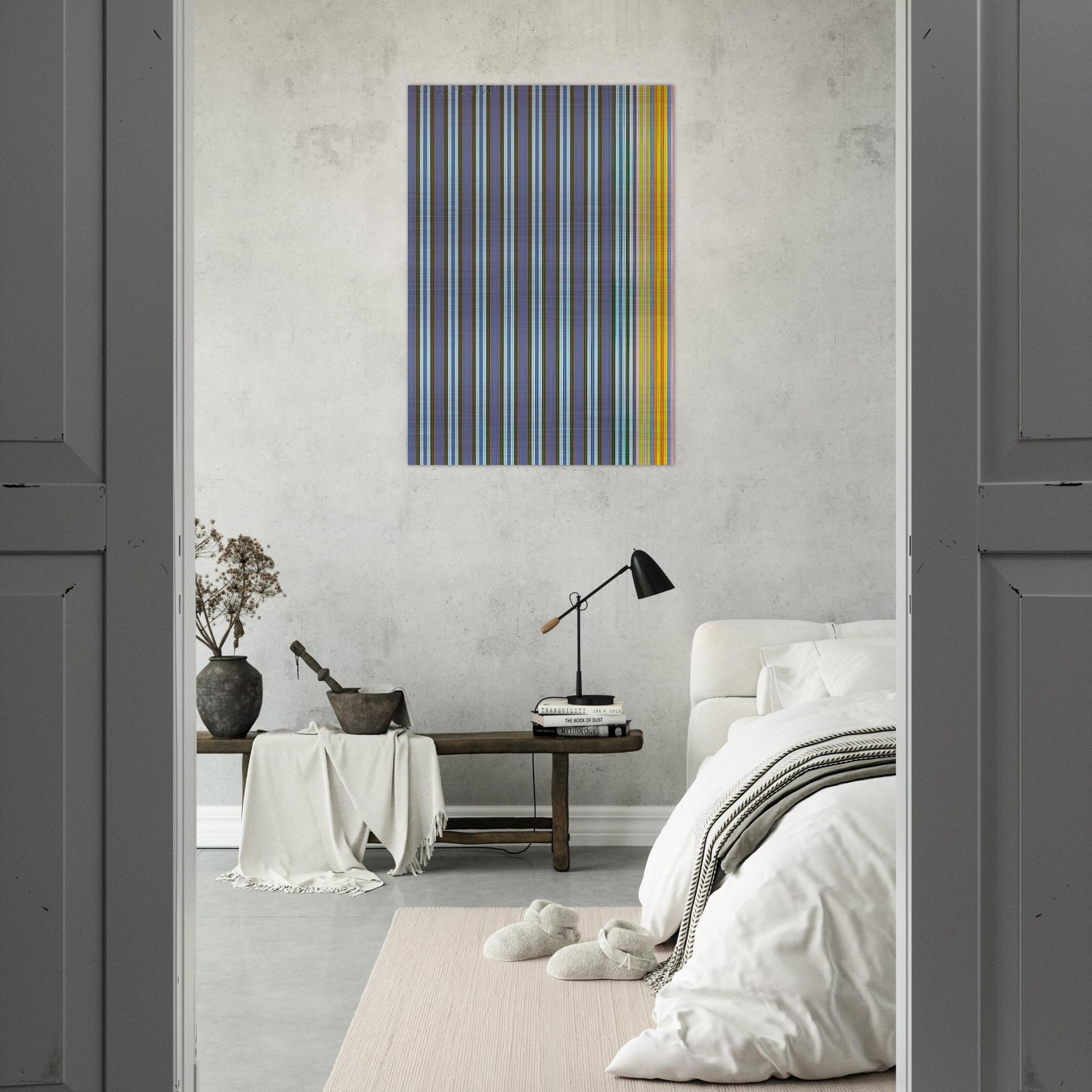 Jack-in-the-Box - 1969 - Gene Davis Brushed Aluminum Print - 70x100 cm / 28x40 inches | Gene Davis Aluminum Print | Gene Davis Prints