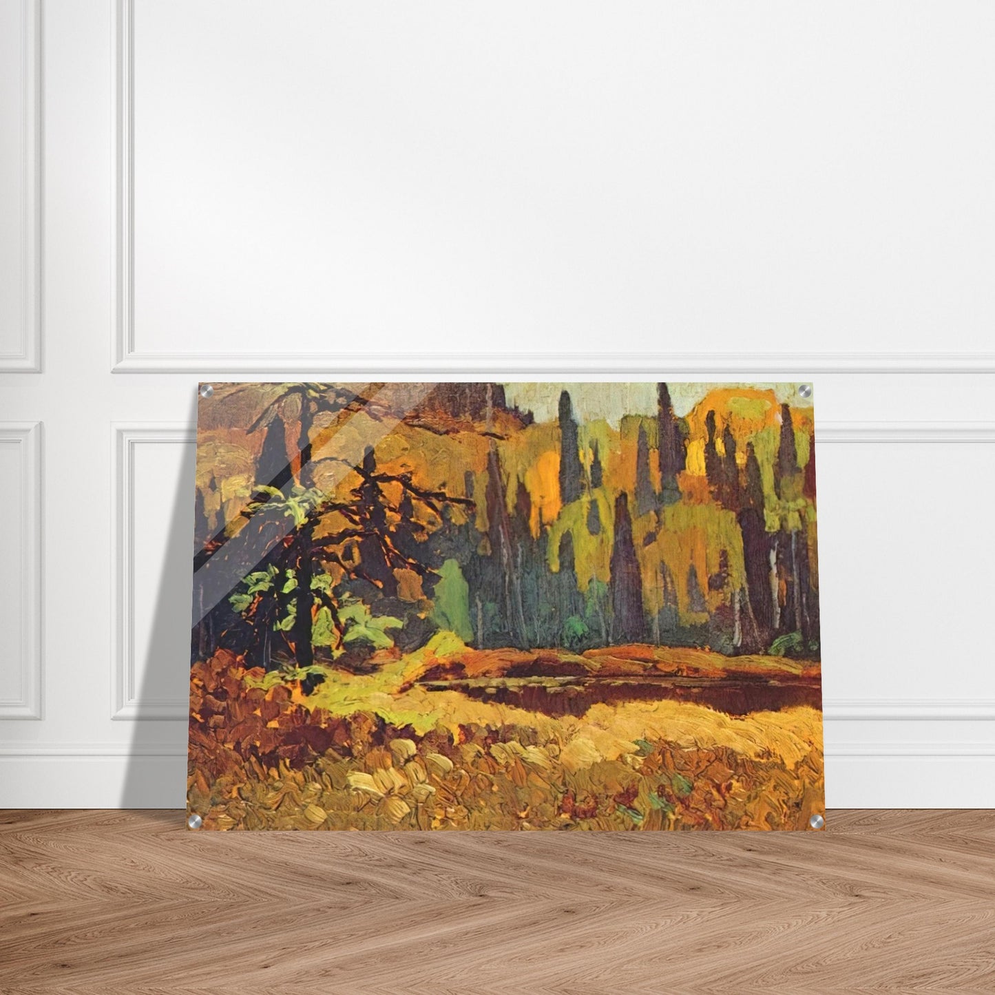 Moose Pond - 1918 - Frank Johnston Acrylic Print - 70x100 cm / 28x40″ inches