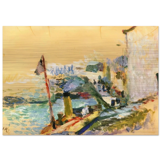THE PORT OF BELLE ISLE SUR MER 1897 - Henri Matisse Brushed Aluminum Print - 70x100 cm / 28x40 inches | Henri Matisse Aluminum Print | Henri Matisse Prints