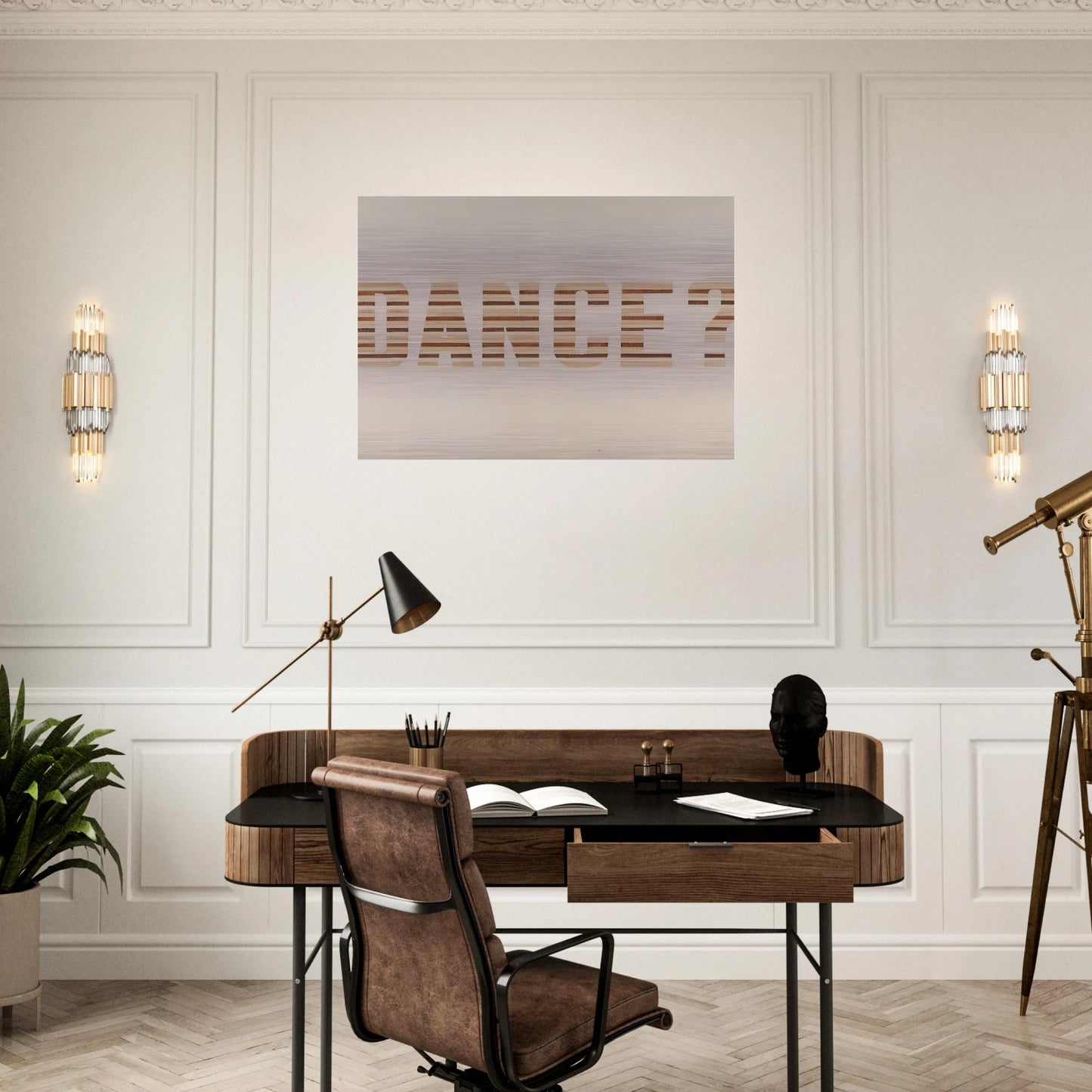 DANCE 1973 0 - Edward Ruscha Brushed Aluminum Print - 70x100 cm / 28x40 inches | Edward Ruscha Aluminum Print | Edward Ruscha Prints