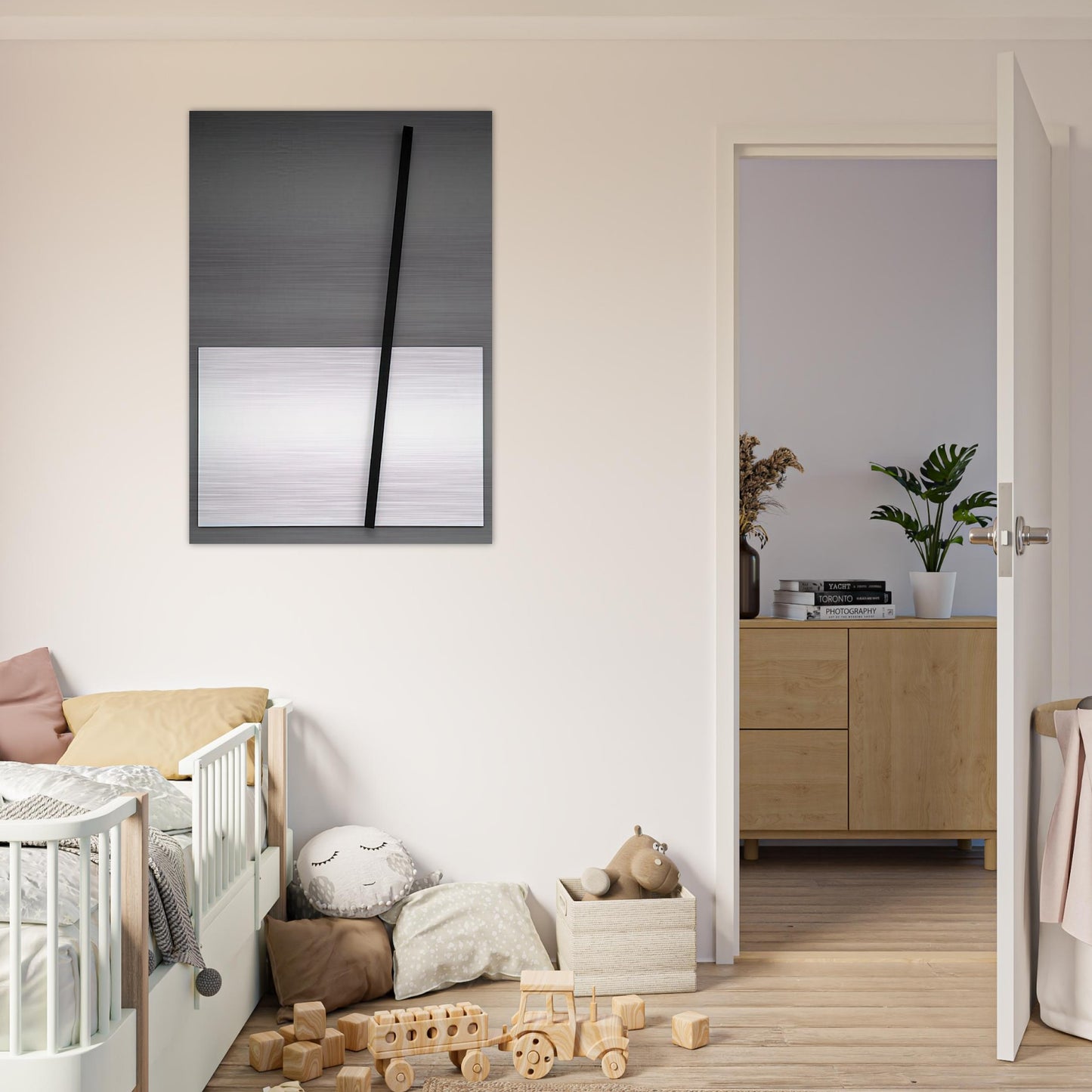 Untitled from Splints - Mira Schendel Brushed Aluminum Print - 70x100 cm / 28x40 inches | Mira Schendel Aluminum Print | Mira Schendel Prints