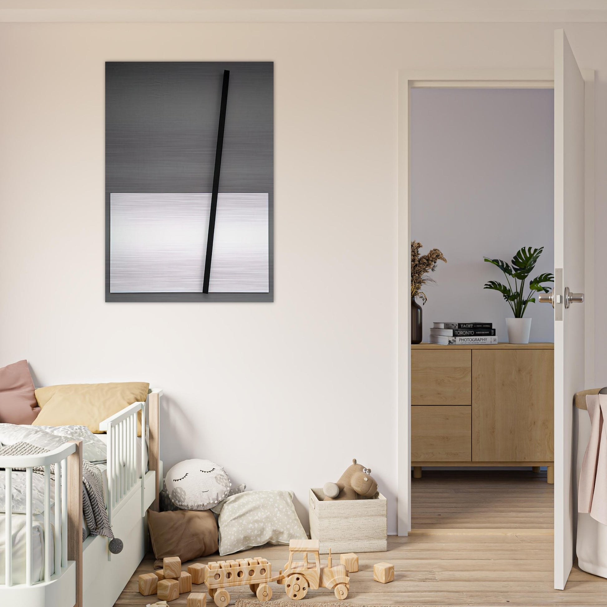 Untitled from Splints - Mira Schendel Brushed Aluminum Print - 70x100 cm / 28x40 inches | Mira Schendel Aluminum Print | Mira Schendel Prints