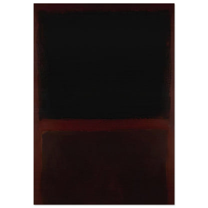 Black on Dark Sienna on Purple - 1960 - Mark Rothko Brushed Aluminum Print - 70x100 cm / 28x40 inches | Mark Rothko Aluminum Print | Mark Rothko Prints