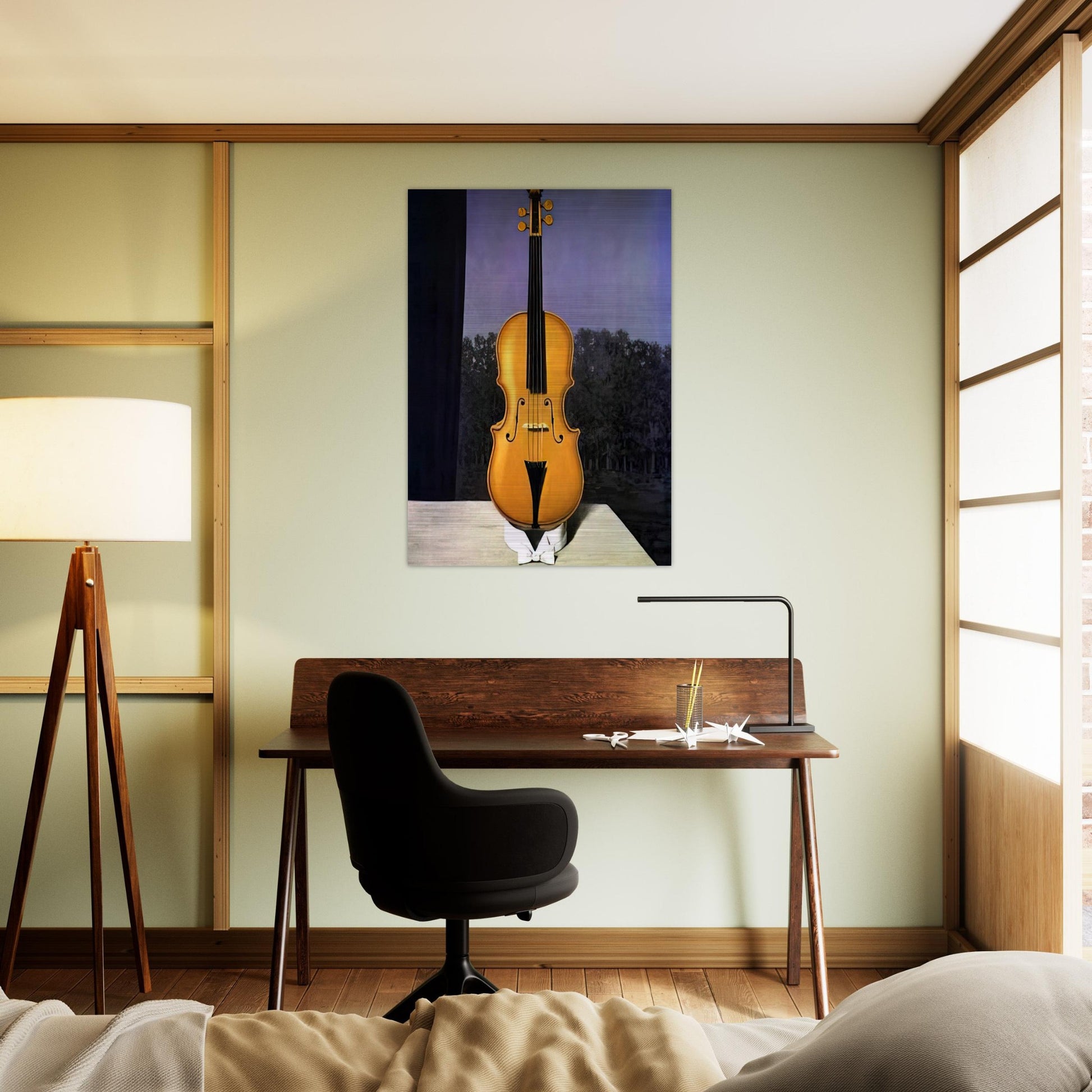 A LITTLE OF THE BANDIT S SOUL - Rene Magritte Brushed Aluminum Print - 70x100 cm / 28x40 inches | Rene Magritte Aluminum Print | Rene Magritte Prints