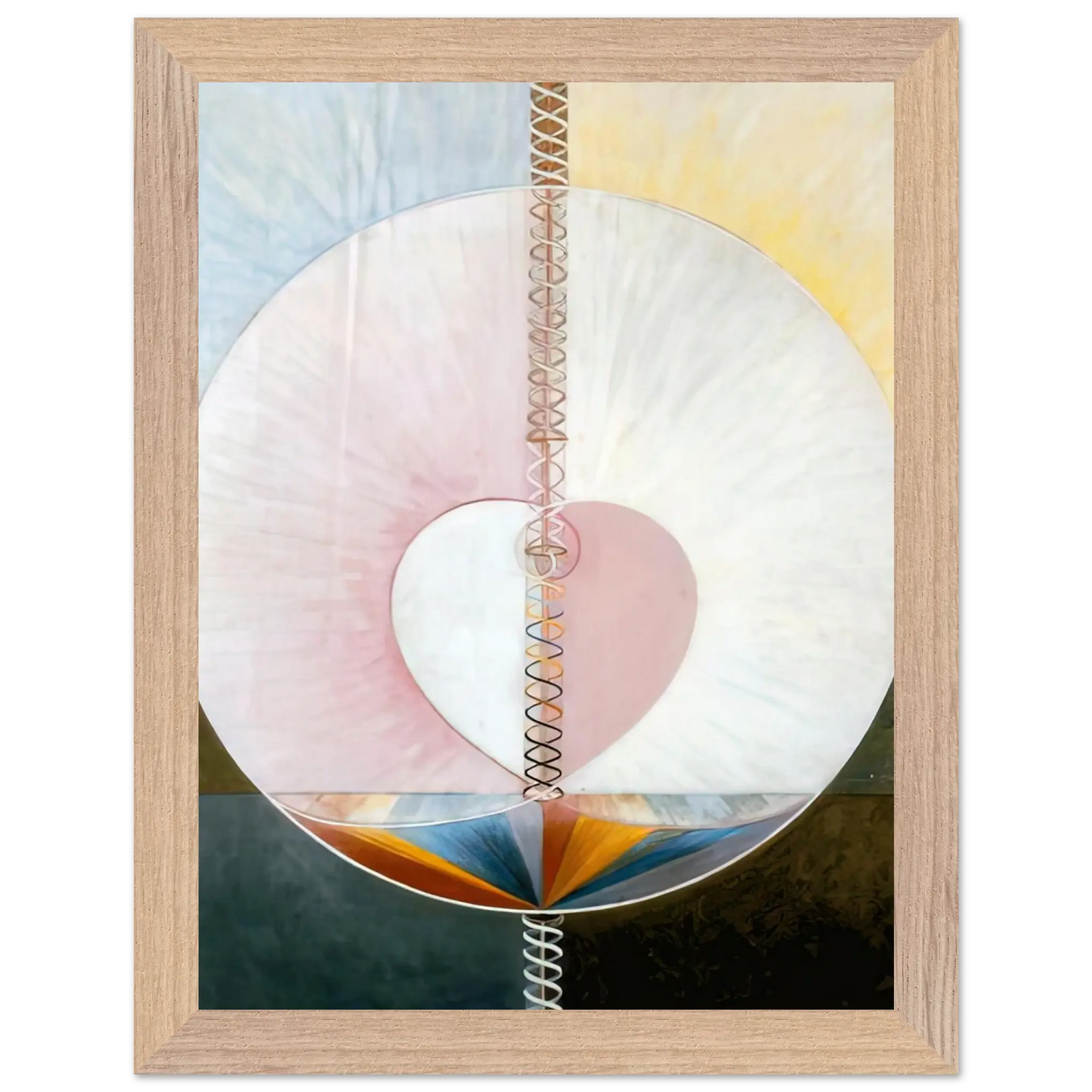 Hilma af Klint - WHAT A HUMAN BEING IS 1910 Wall art - 28x43  cm / XL (11x17 Inches) - Fine Art Poster - -