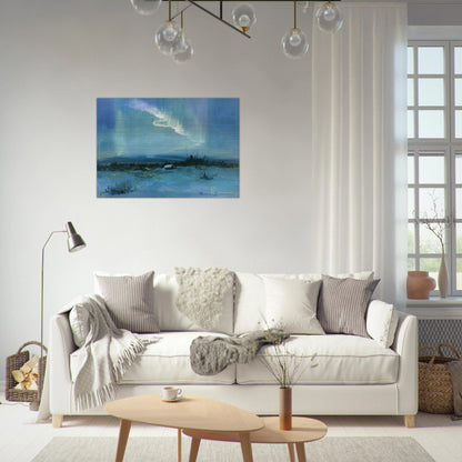 Northern Lights - Romanticism - Sydney Laurence Brushed Aluminum Print - 70x100 cm / 28x40 inches | Sydney Laurence Aluminum Print | Sydney Laurence Prints