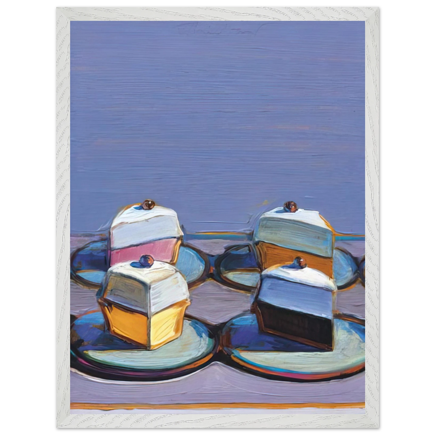 Wayne Thiebaud - Meringue Mix - 1999 Wall Art - 60x80 cm / 24x32 inches - Fine Art Poster - -