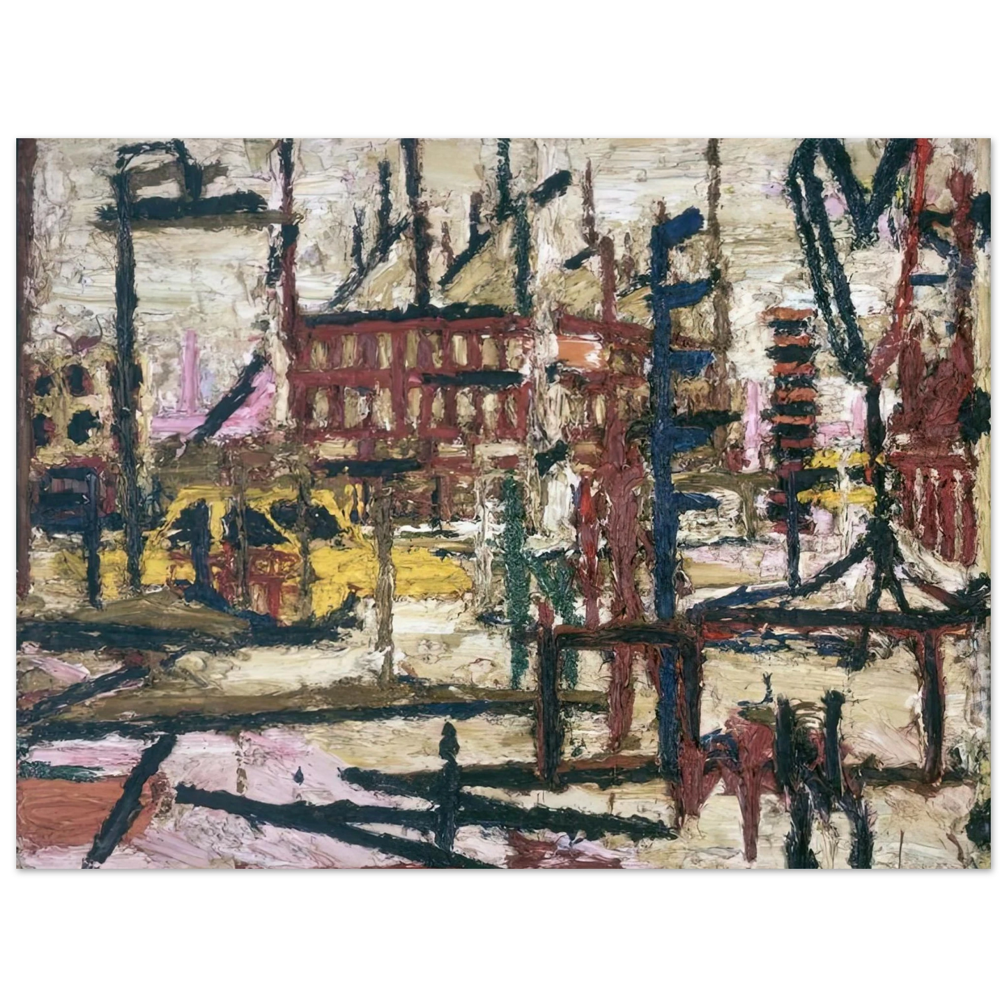Frank Auerbach - MORNINGTON CRESCENT  75x100 cm / 30x40inches Fine Art Poster