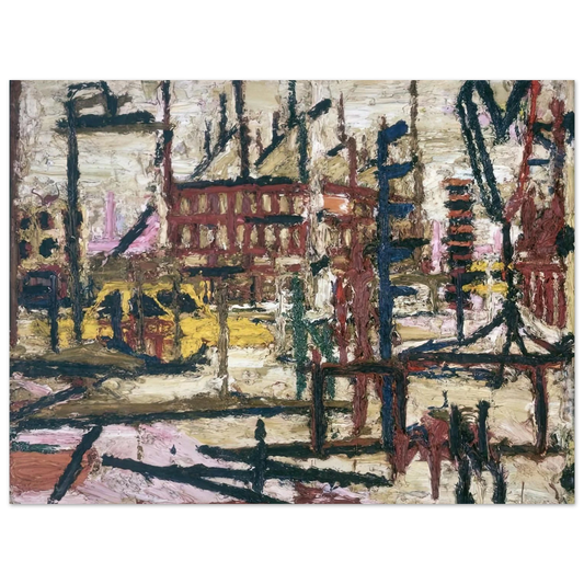 Frank Auerbach - MORNINGTON CRESCENT  75x100 cm / 30x40inches Fine Art Poster