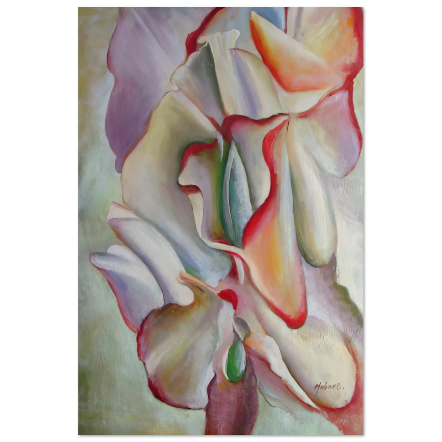 Georgia O'Keeffe - Pink Sweet Peas Fine Art Poster