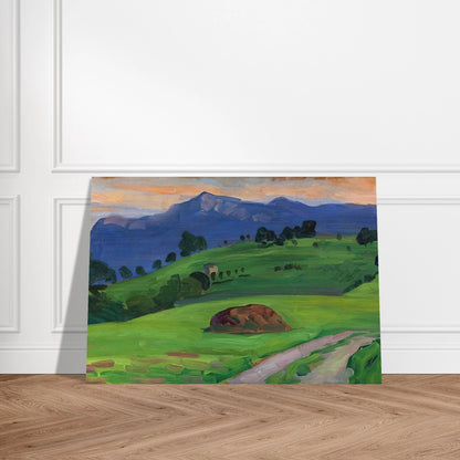 BERGWIESE 1910 - Gabriele Munter Brushed Aluminum Print - 70x100 cm / 28x40 inches | Gabriele Munter Aluminum Print | Gabriele Munter Prints