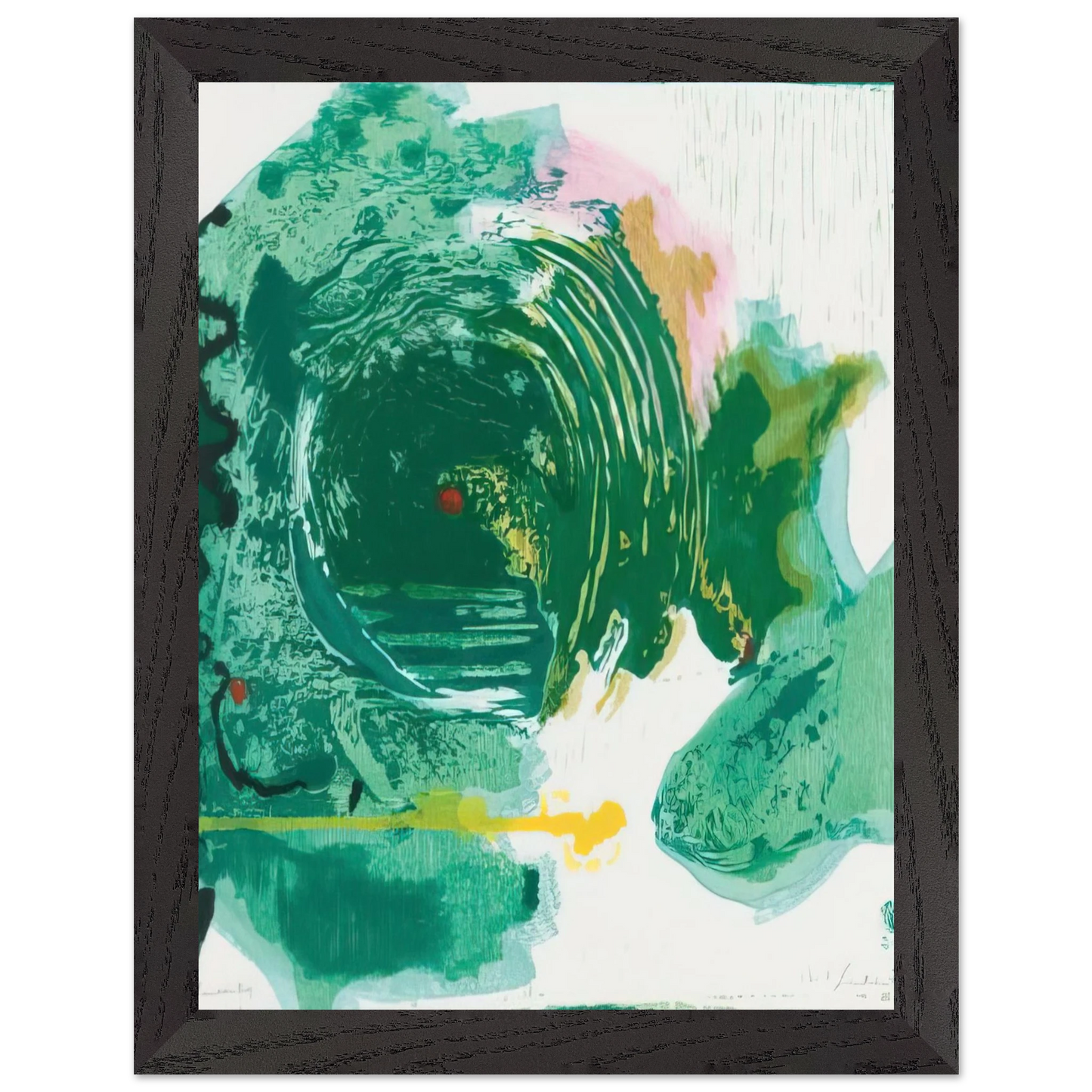 Helen Frankenthaler - Radius - 1993 Wall art - 40x60 cm / 16x24 inches - Premium Wooden Framed Poster With Fine Art Paper-canvas - Wood frame