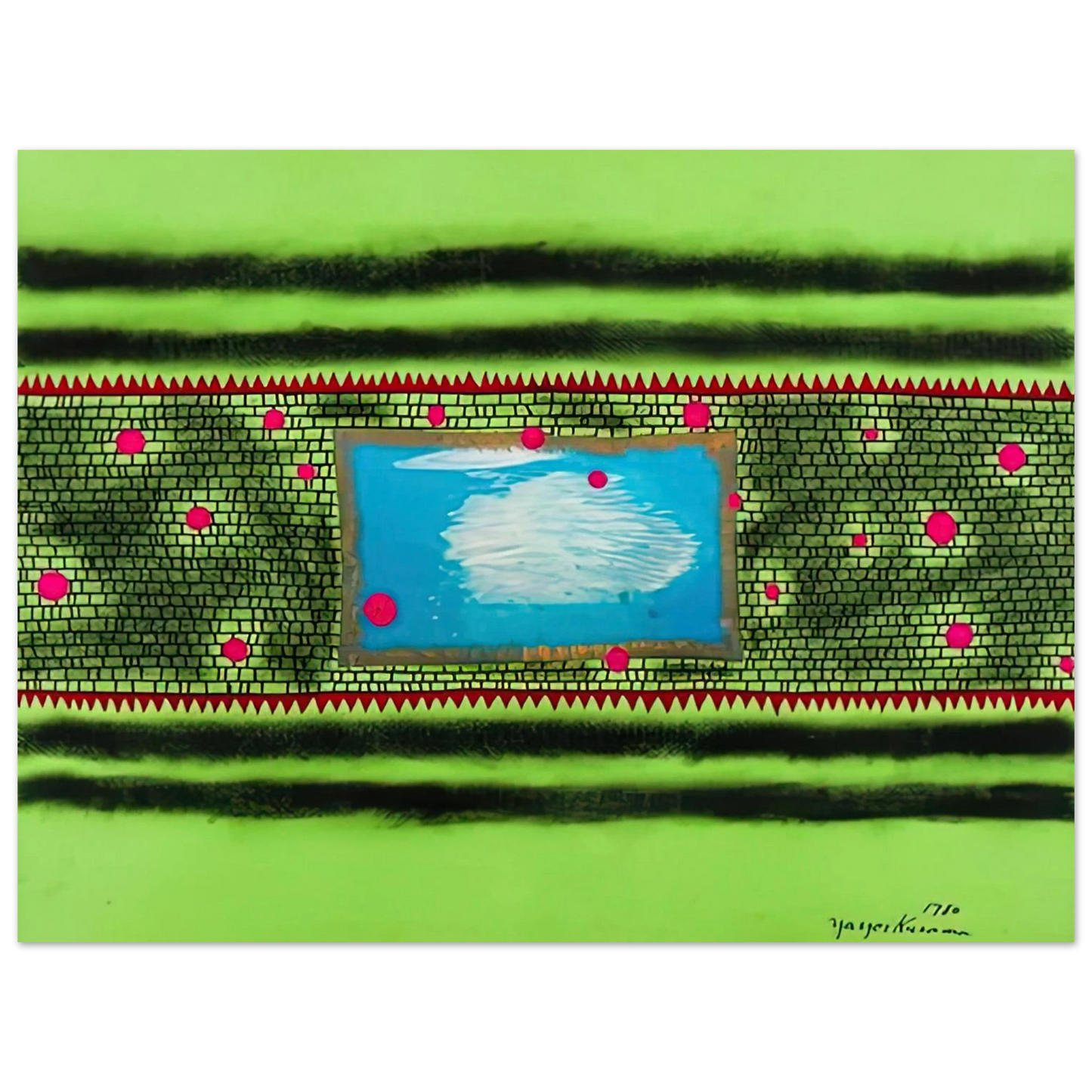 Yayoi Kusama - TRAVELING WATER 1980 Fine Art Poster