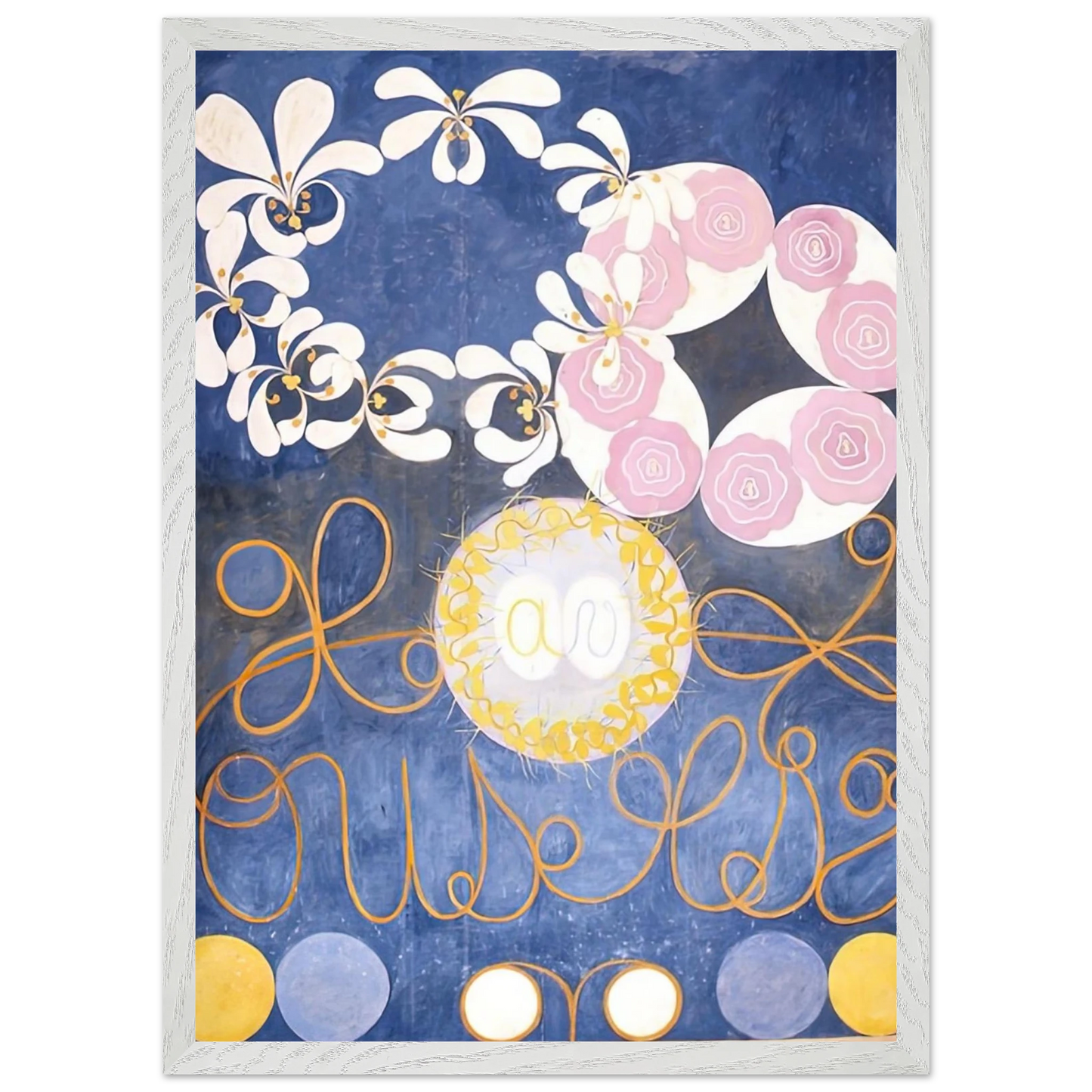 Hilma af Klint - THE TEN LARGEST 1907 Wall art - A3 (29.7 x 42  cm) - Premium Wooden Framed Poster With Fine Art Paper - Wood frame
