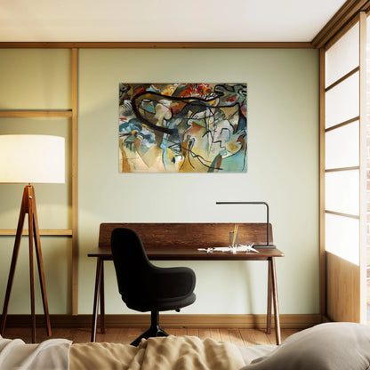 COMPOSITION V 1911 - Wassily Kandinsky Brushed Aluminum Print - 70x100 cm / 28x40 inches | Wassily Kandinsky Aluminum Print | Wassily Kandinsky Prints