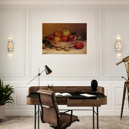 Still Life with Pomegranates - Pierre-Auguste Renoir Brushed Aluminum Print - 70x100 cm / 28x40 inches | Pierre-Auguste Renoir Aluminum Print | Pierre-Auguste Renoir Prints