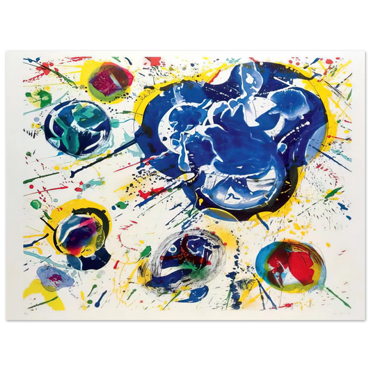 Sam Francis - Untitled I  L I 87   75x100 cm / 30x40inches Fine Art Poster