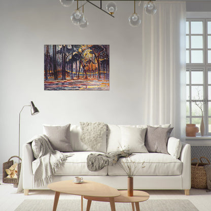 Woods near Oele - Piet Mondrian Brushed Aluminum Print - 70x100 cm / 28x40 inches | Piet Mondrian Aluminum Print | Piet Mondrian Prints