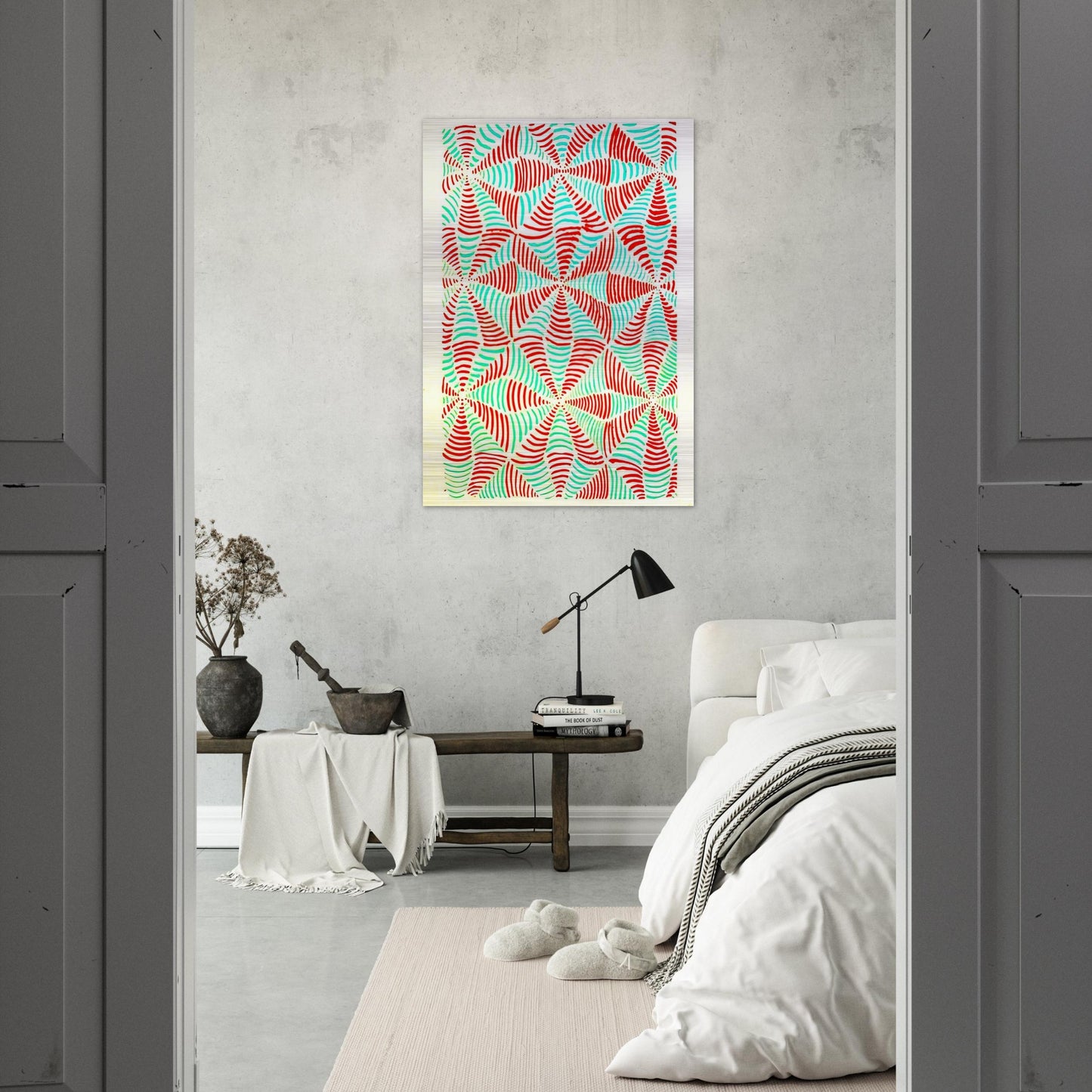 COMPOSITION 16 - Sonia Delaunay Brushed Aluminum Print - 70x100 cm / 28x40 inches | Sonia Delaunay Aluminum Print | Sonia Delaunay Prints