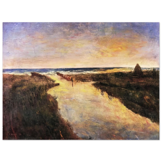 Carlo Carra - FOCE DEL CINQUALE 1928  75x100 cm / 30x40inches Fine Art Poster