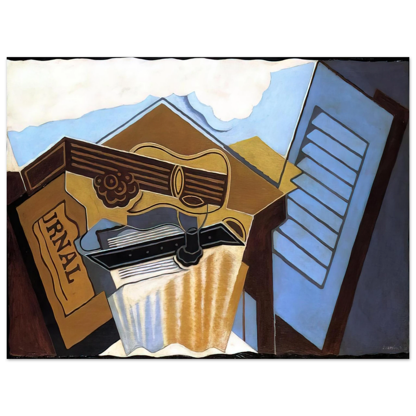 Juan Gris - THE CLOUD 1921  75x100 cm / 30x40inches Fine Art Poster