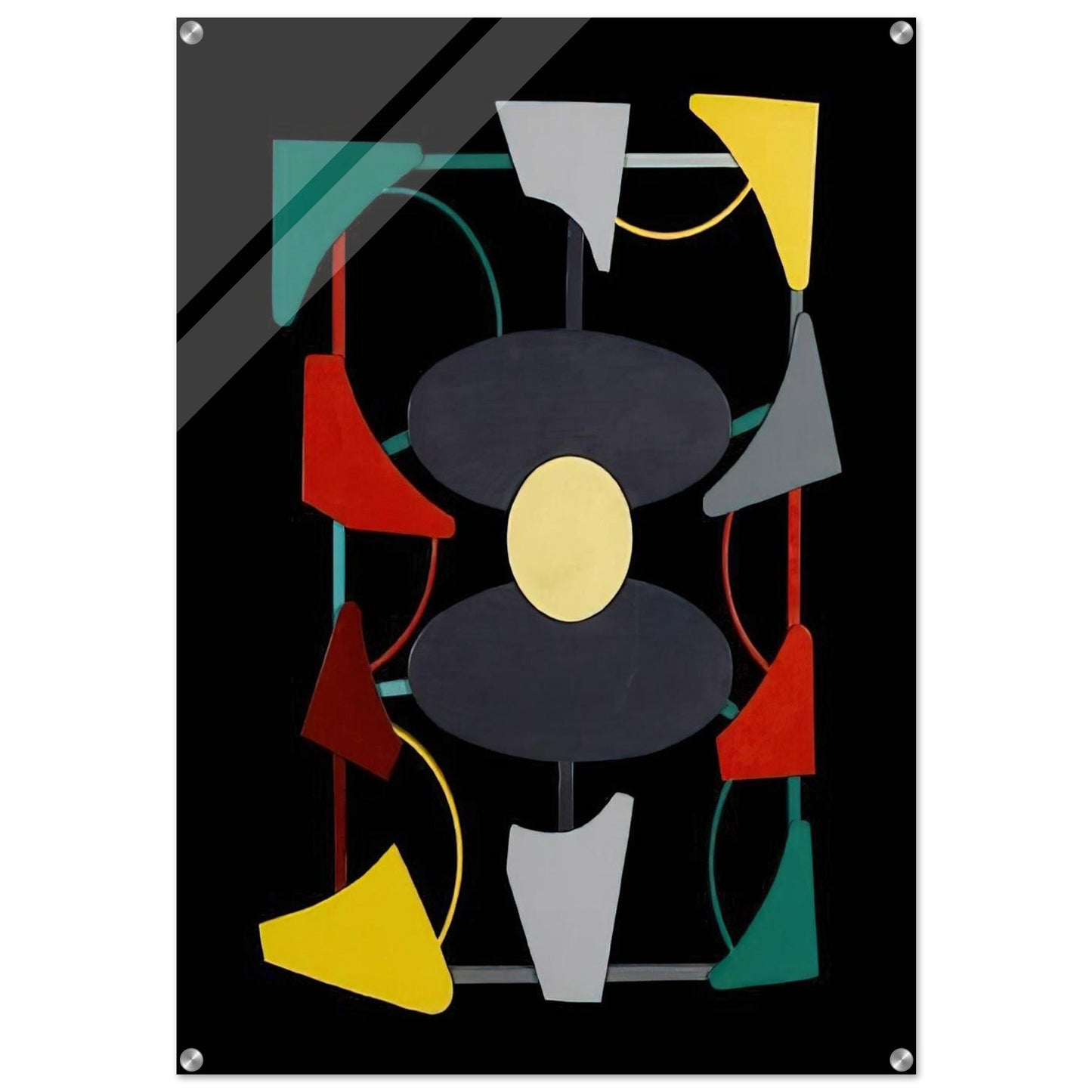 Planos y color liberados - 1947 - Gyula Kosice Acrylic Print - 70x100 cm / 28x40″ inches | Gyula Kosice Wall Art | Gyula Kosice Prints