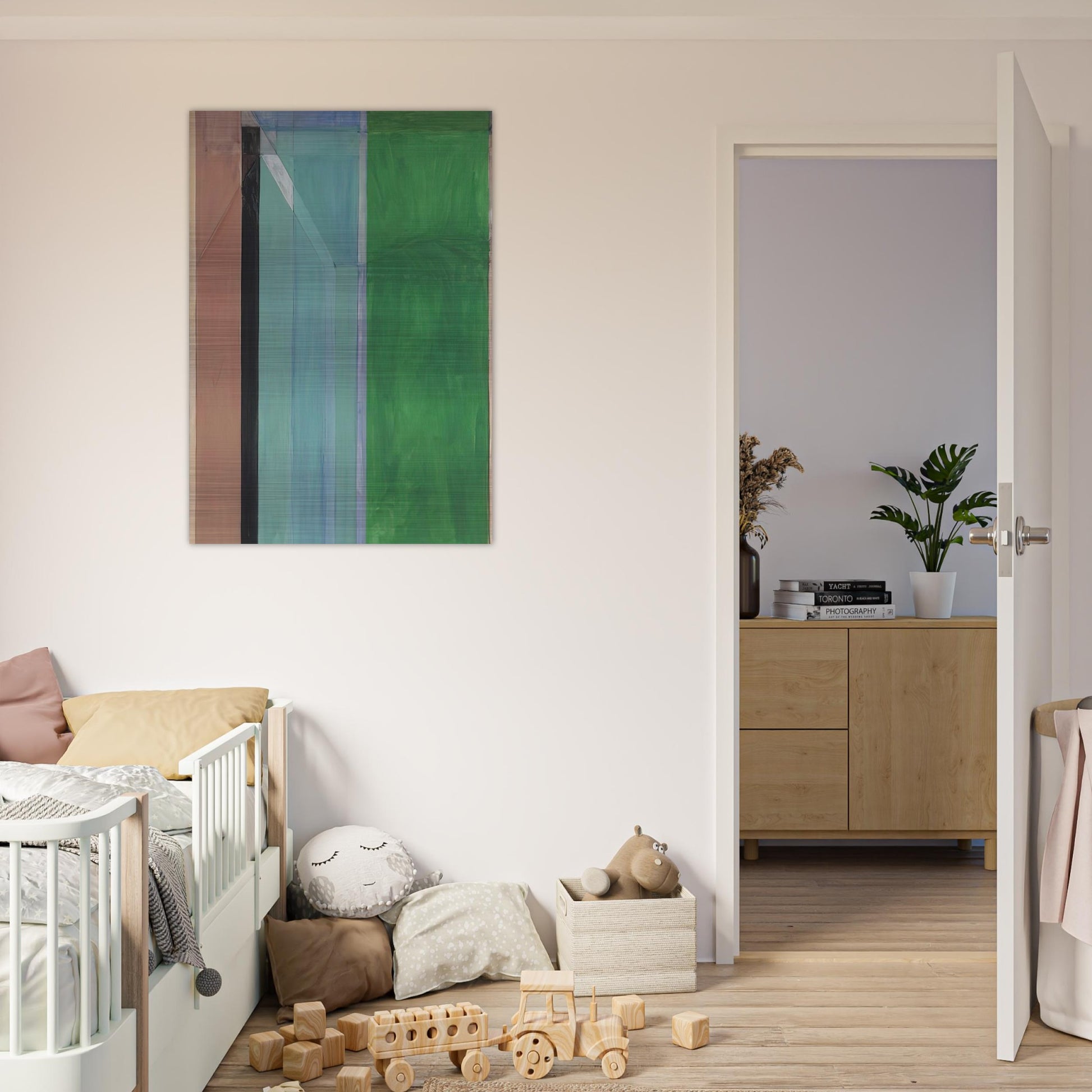 Ocean Park #30 - Richard Diebenkorn Brushed Aluminum Print - 70x100 cm / 28x40 inches | Richard Diebenkorn Aluminum Print | Richard Diebenkorn Prints