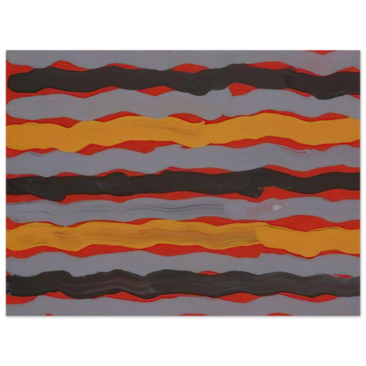 Clifford Possum Tjapaltjarri - Spear Dreaming - 2001  75x100 cm / 30x40inches Fine Art Poster